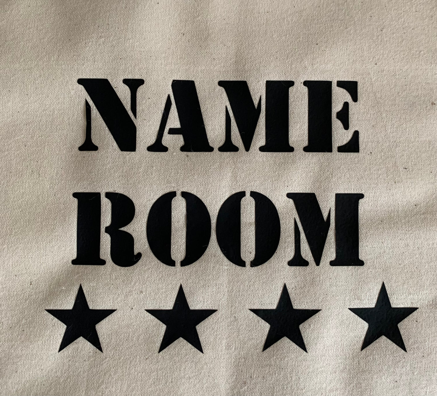 PERSONALISED CALICO WALL BANNER